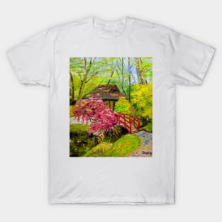 House by the forest waterfall T-Shirt